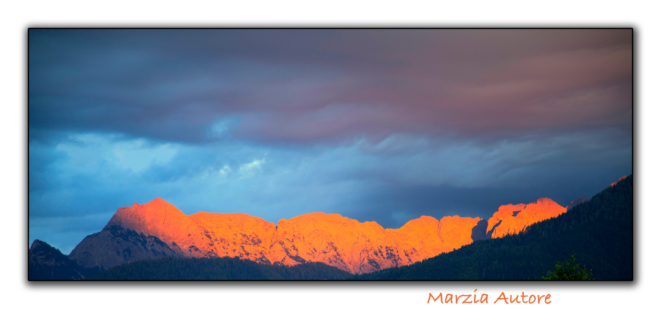 Tramonto a Tarvisio