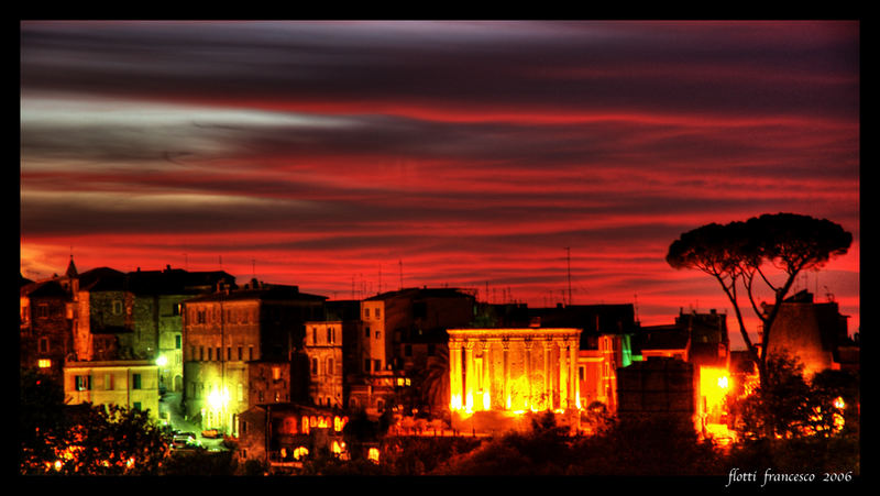 tramonto a Tivoli