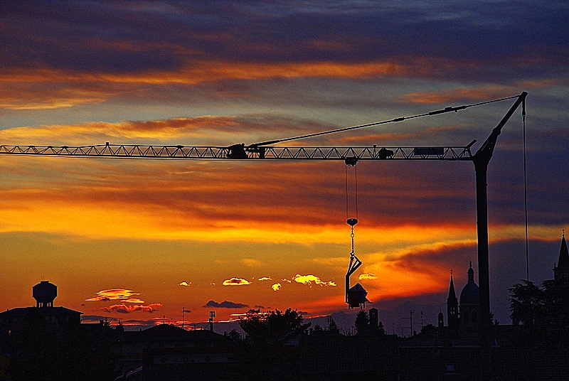 Tramonto a Trecate