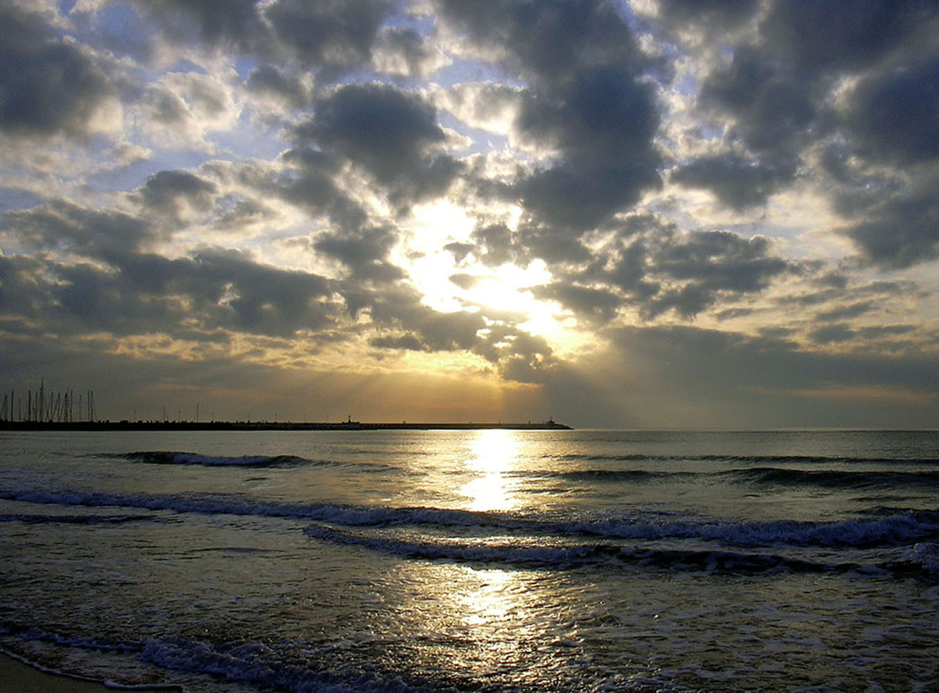 Tramonto a Viareggio