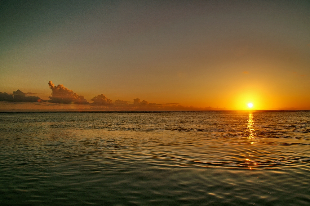 Tramonto ad Anse Souce d'Argent