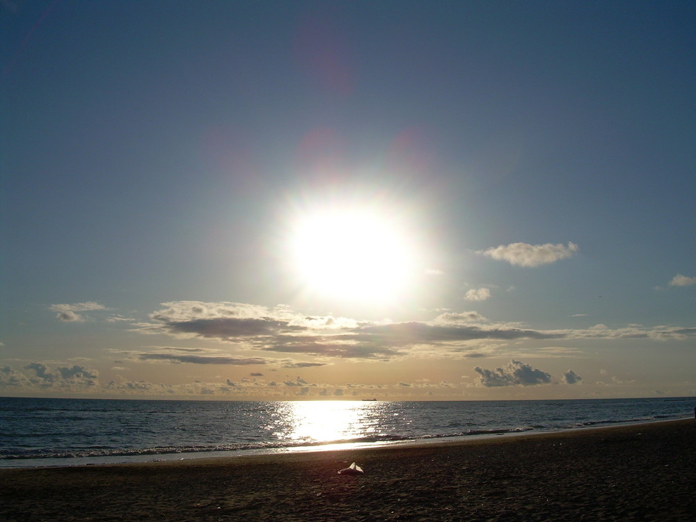 tramonto ad ostia