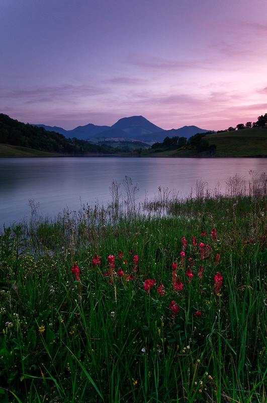 Tramonto al lago