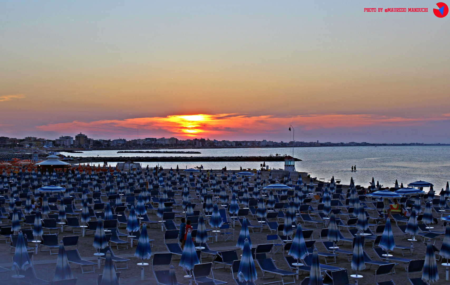 TRAMONTO AL LIDO DI SAN GIULIANO MARE DI RIMINI