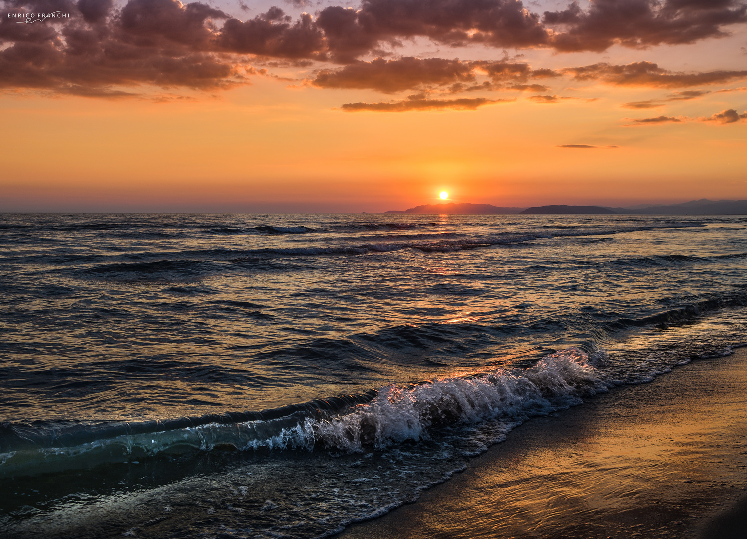 tramonto al mare