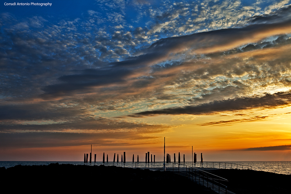 tramonto al mare