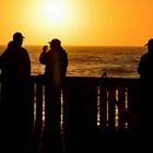 tramonto al pontile di Ostia