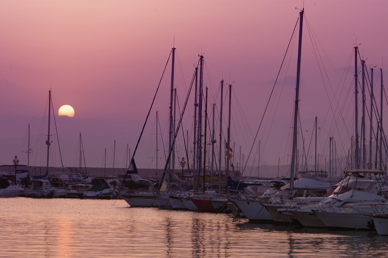 Tramonto al porto