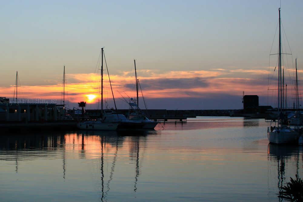 Tramonto al Porto di Marina