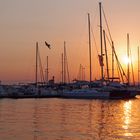 Tramonto al porto di Siracusa