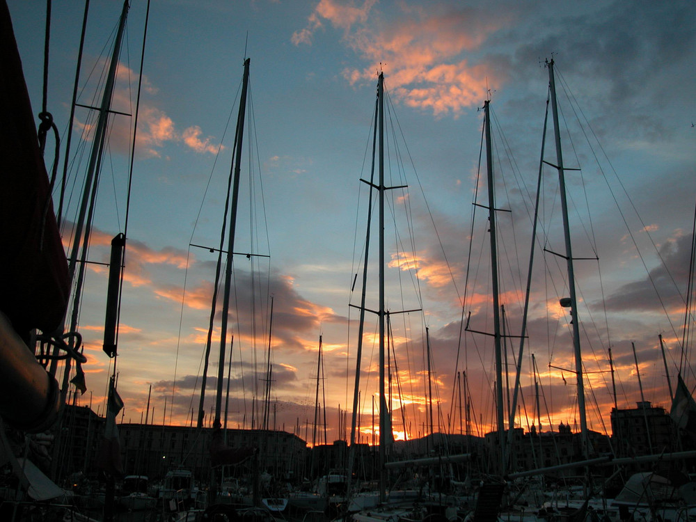 Tramonto alla Cala di Palermo