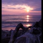 Tramonto alla spiaggia di Cala Violina