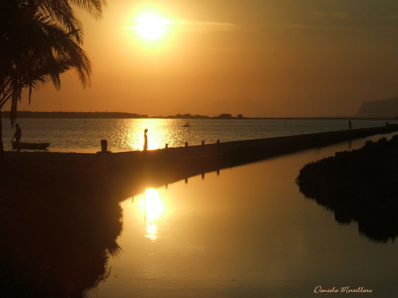 Tramonto alle saline