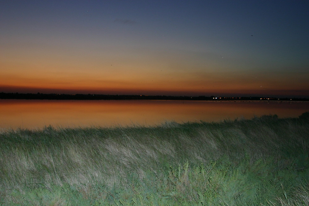 Tramonto alle saline di Cervia