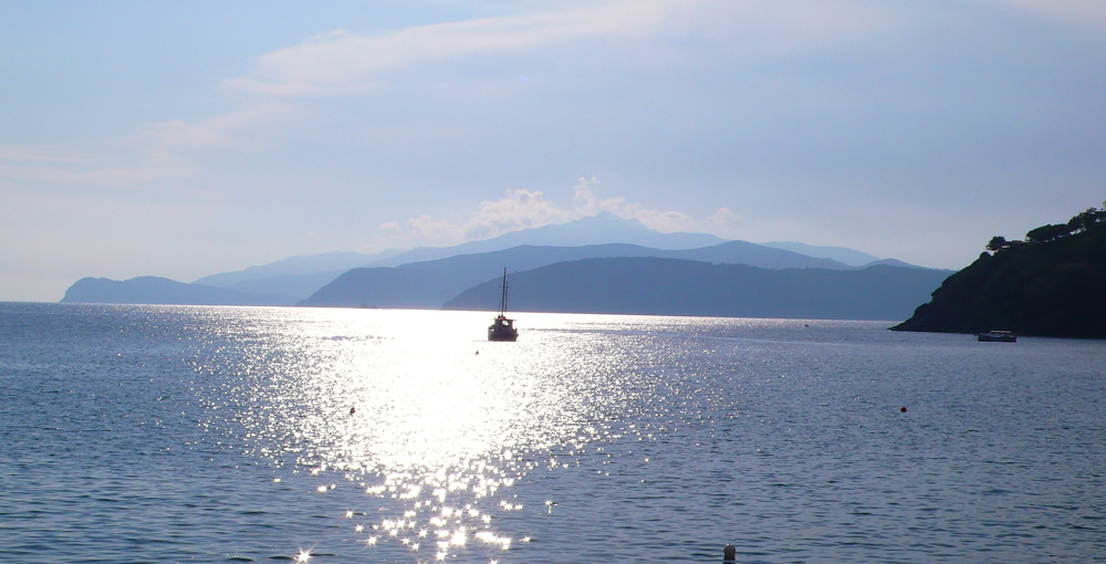 tramonto all'isola d'elba