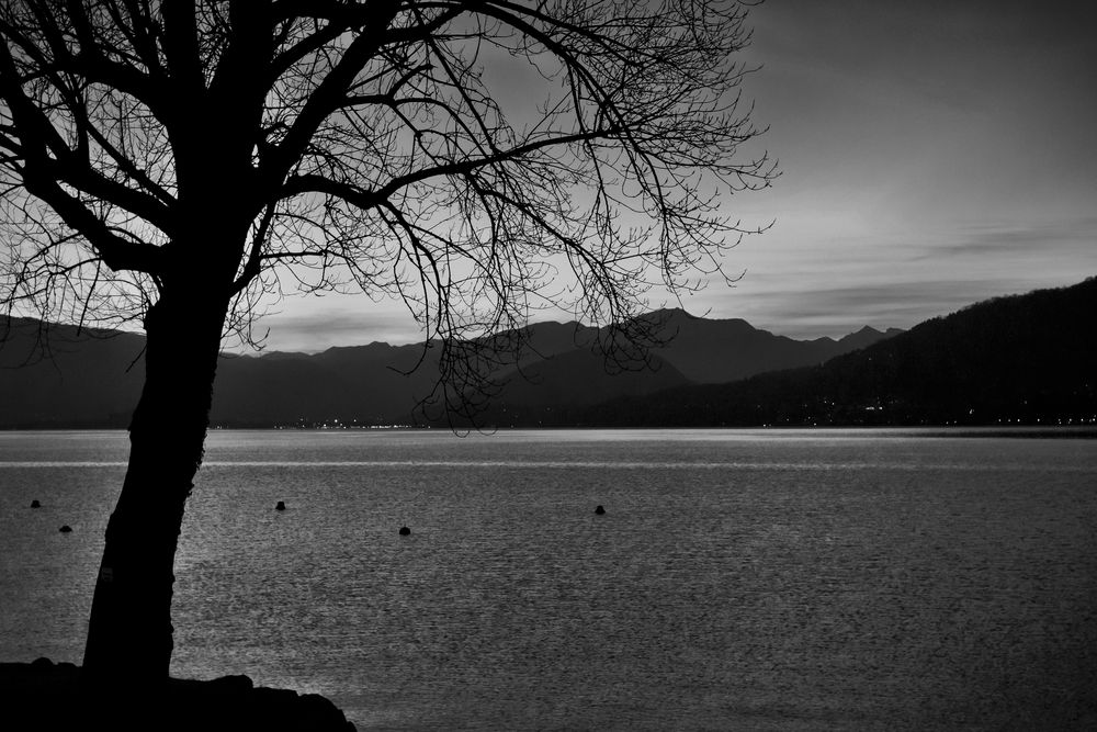 Tramonto, b&w