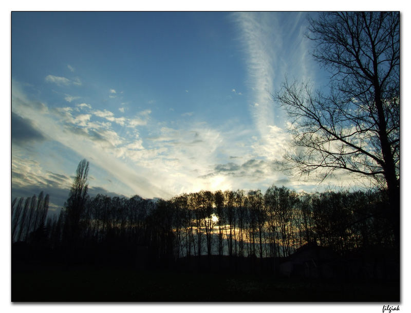 tramonto - campagna veneta