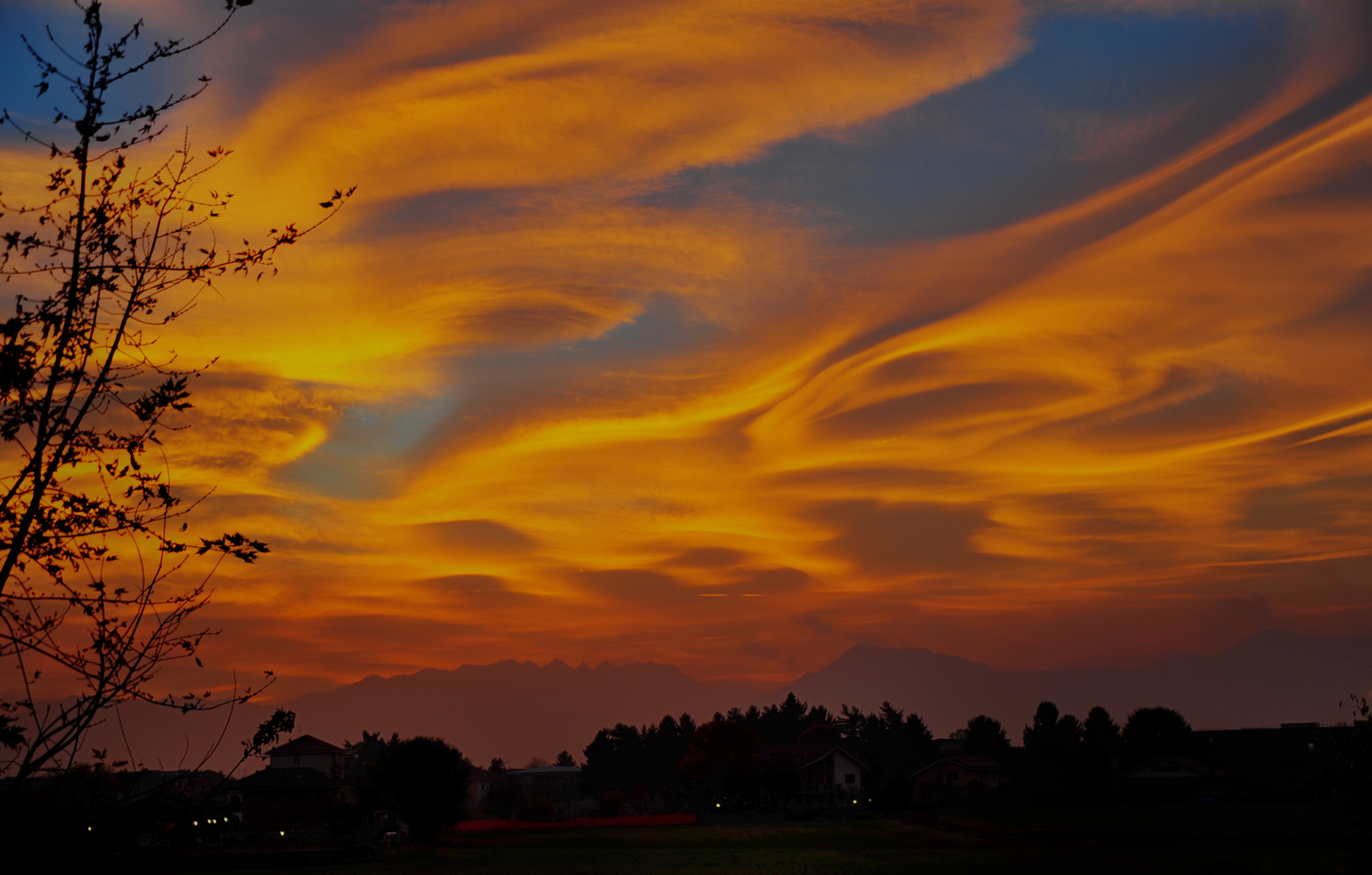 Tramonto con Foehn