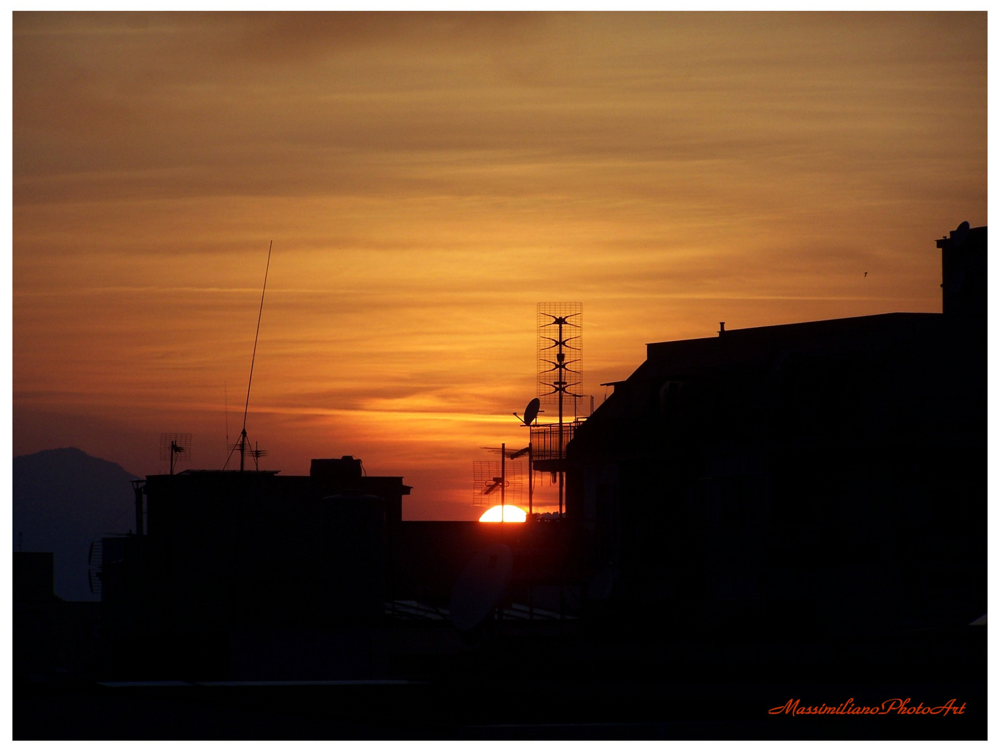 Tramonto da casa mia