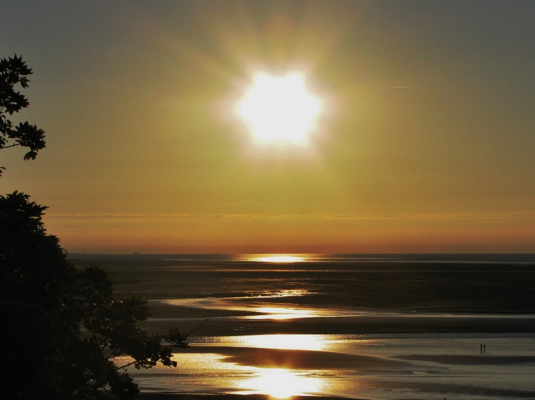 tramonto da Mont Saint Michel