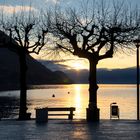 Tramonto da piazza lago, Caldè