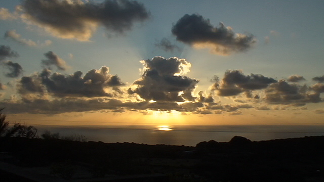 tramonto dal finestrino