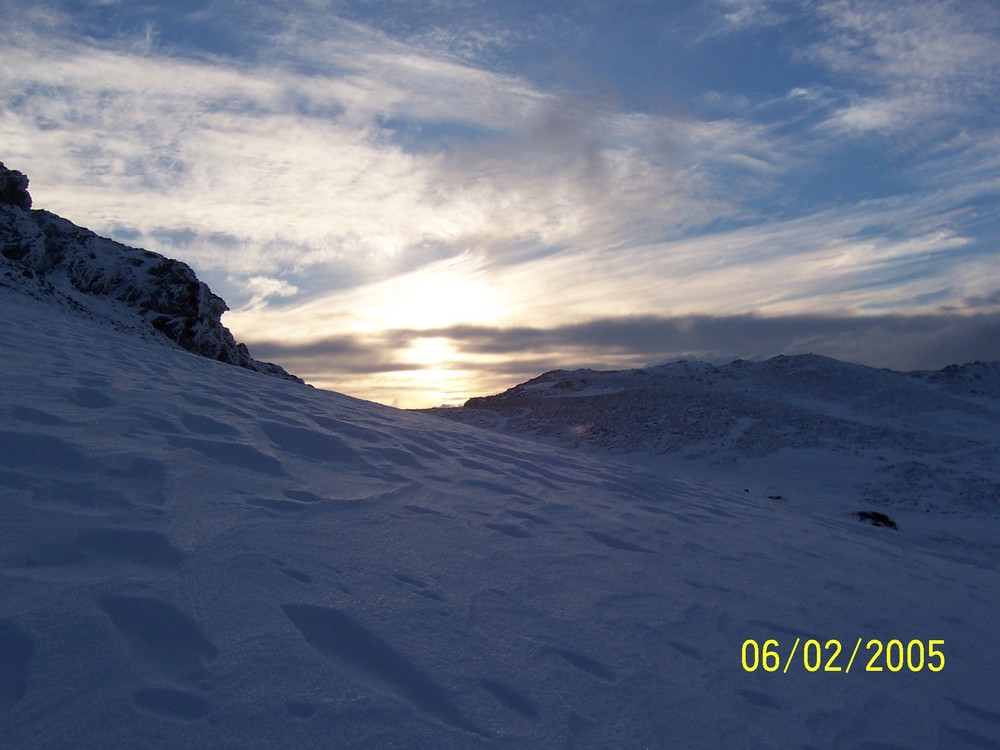 tramonto dal gennargentu