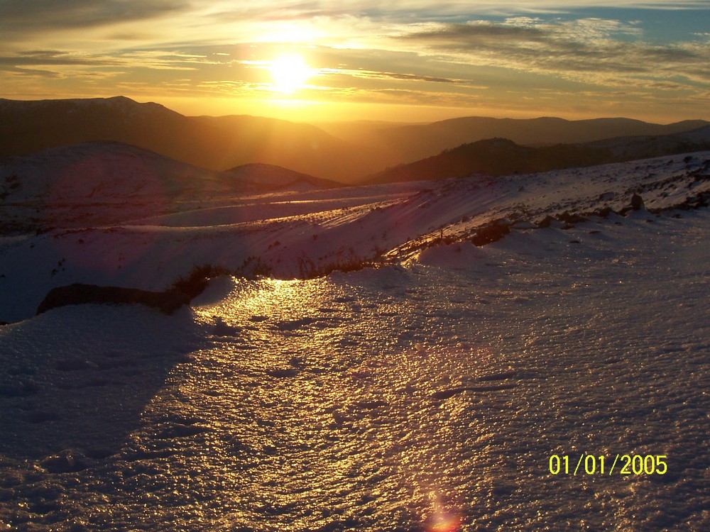 tramonto dal Gennargentu-Sardegna