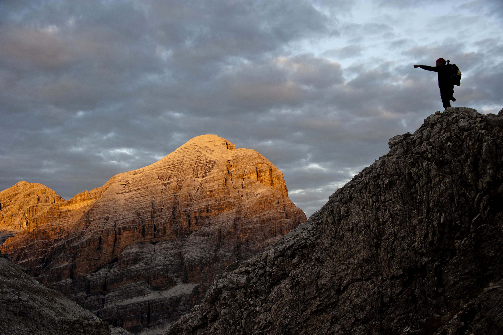 Tramonto dal Lagazuoi