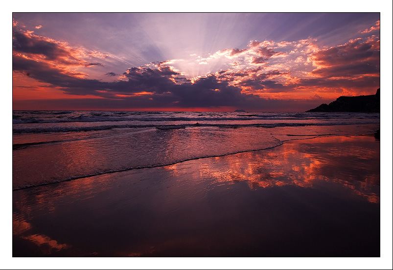 Tramonto dal lido di Anzio