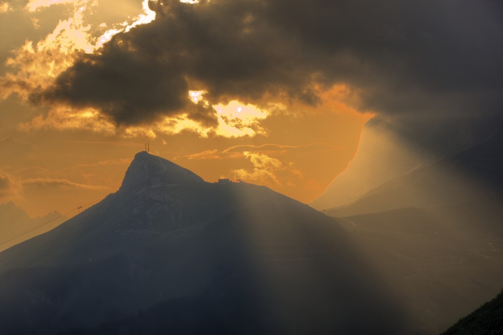 Tramonto dal Passo Pordoi