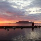 Tramonto dal porto di Alesund.