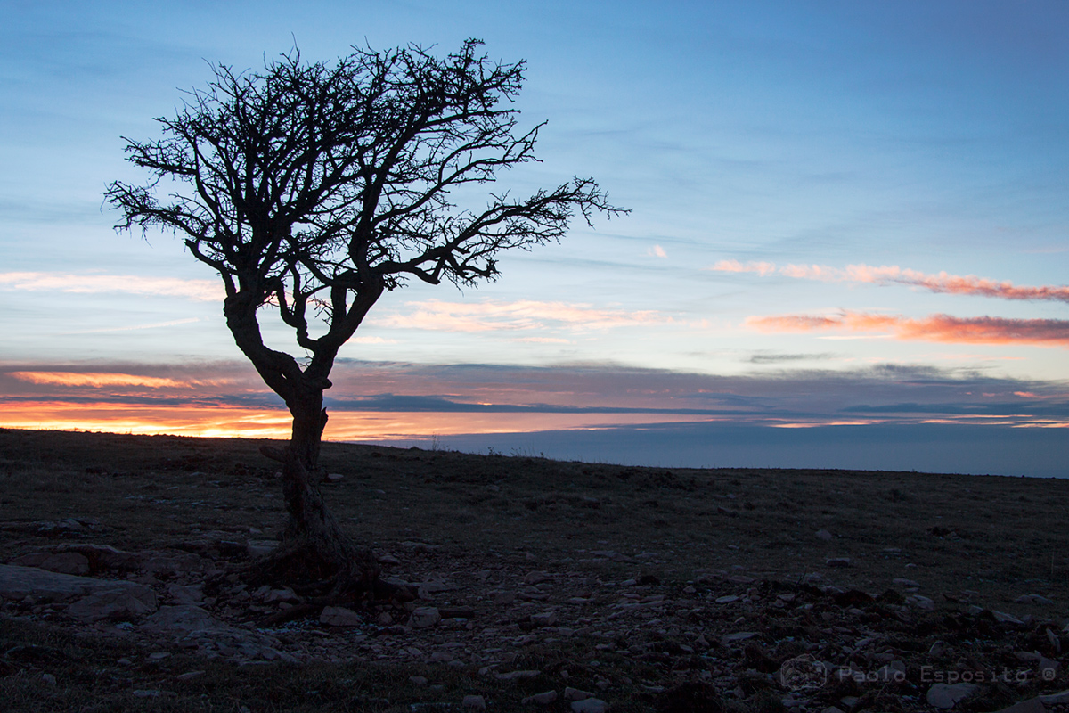 tramonto dal Subasio