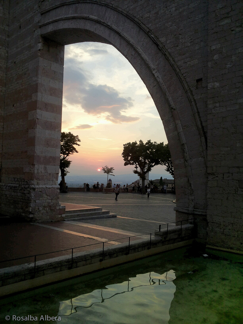 Tramonto dalla Basilica di S Chiara 