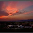 Tramonto dalla camera d'albergo a Ipplis