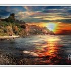 Tramonto dalla spiaggia di Milazzo