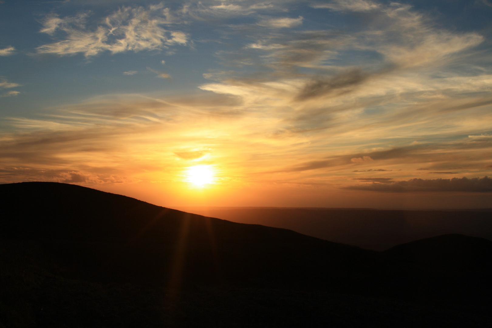 Tramonto d'alta quota