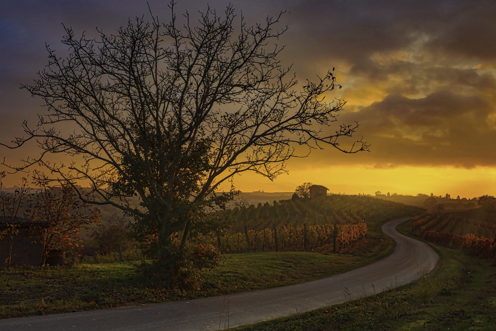 tramonto d'autunno