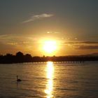 Tramonto del sole, Lago di Garda