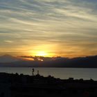 tramonto dello stretto di messina