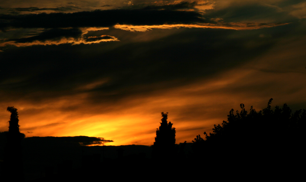 Tramonto di fronte a casa