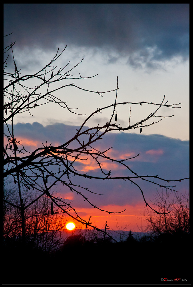 Tramonto di mezzo Inverno