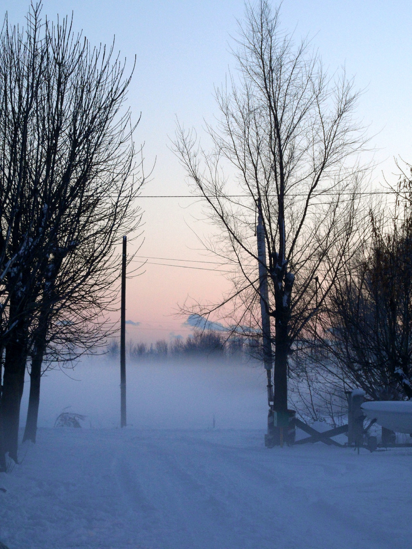 Tramonto di neve