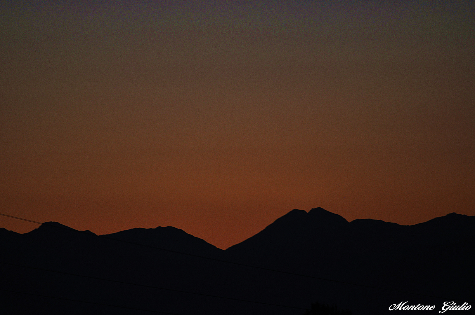 Tramonto dietro il "Monte Bianco"