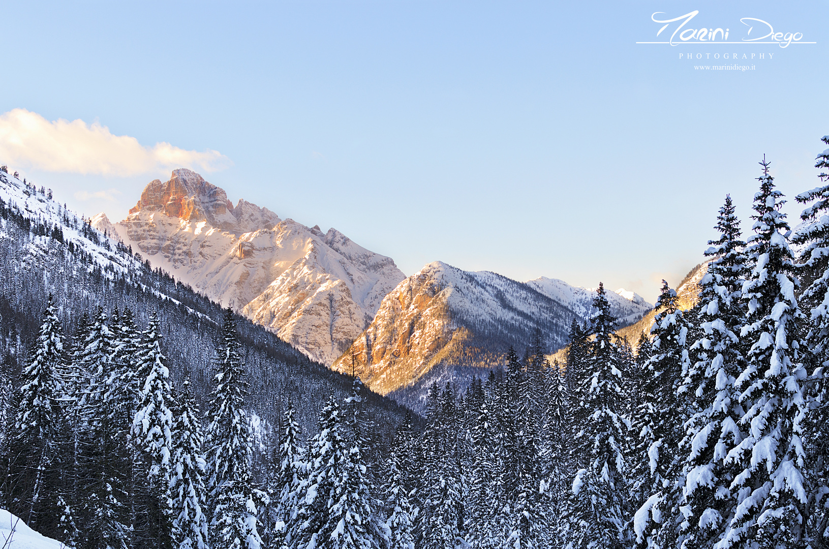 tramonto dolomitico