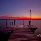 tramonto freddo di temperatura ma caldo d'atmosfera