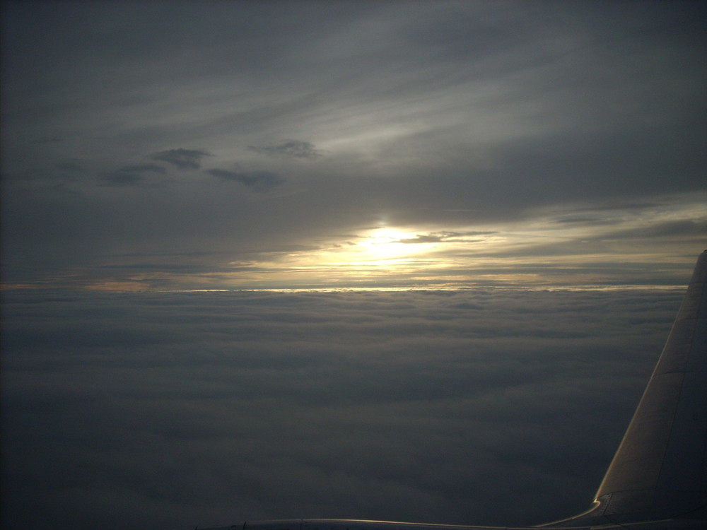 Tramonto in aereo