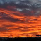 Tramonto in autostrada