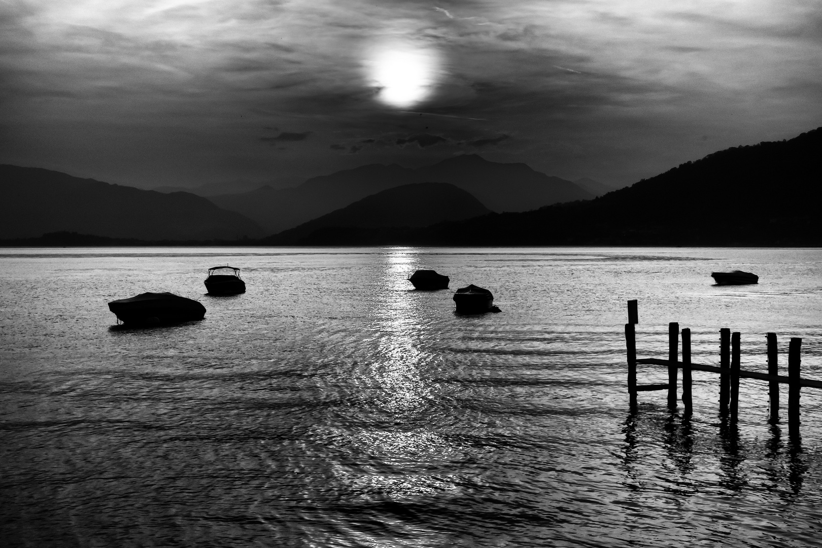 Tramonto in b&w