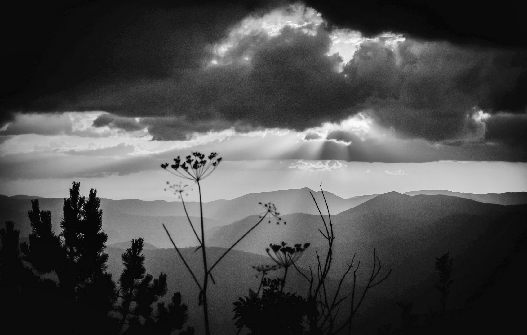 ..tramonto in B&W...